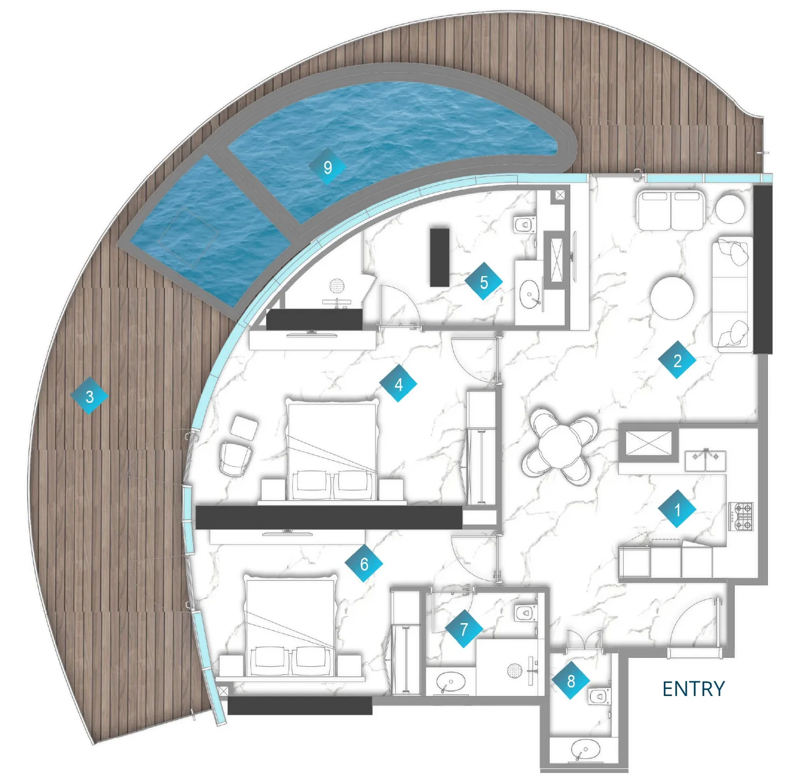 BNW Developments Aqua Arc floor plan