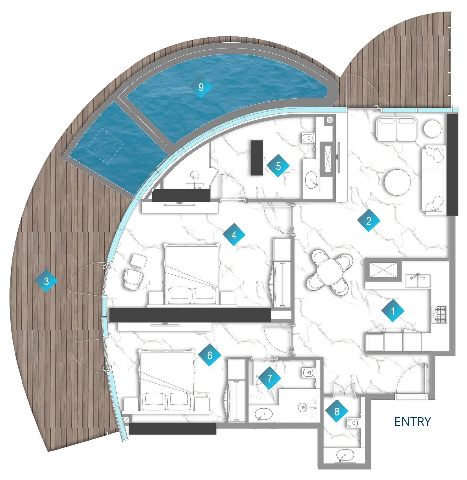 BNW Developments Aqua Arc floor plan