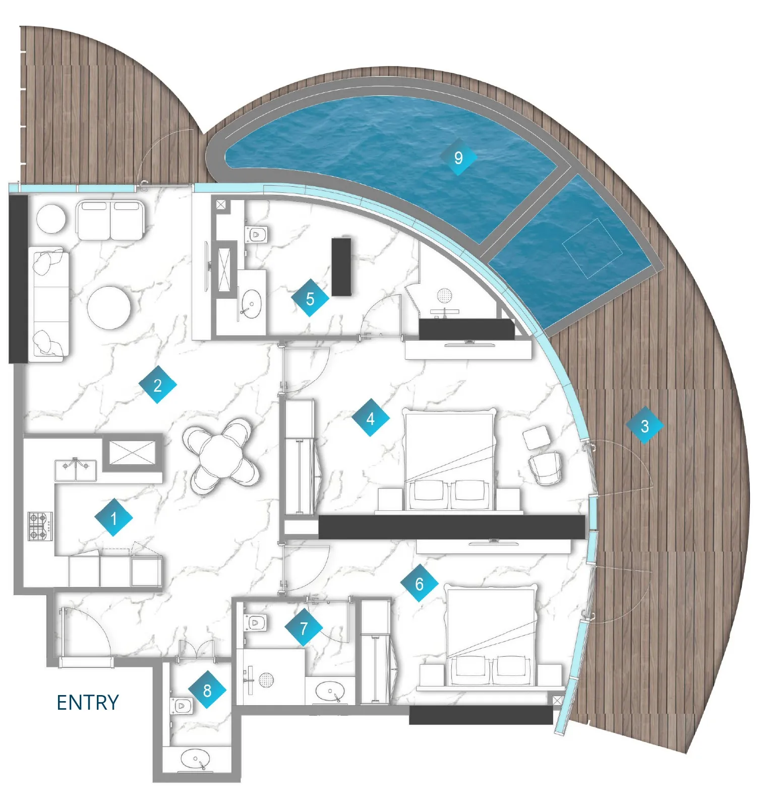 BNW Developments Aqua Arc floor plan