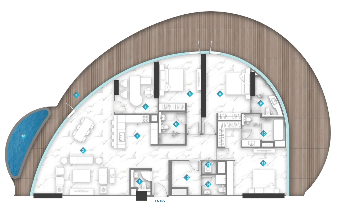 BNW Developments Aqua Arc floor plan
