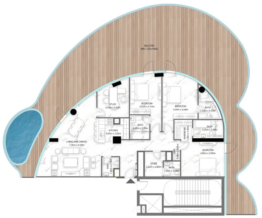 BNW Developments Aqua Arc floor plan