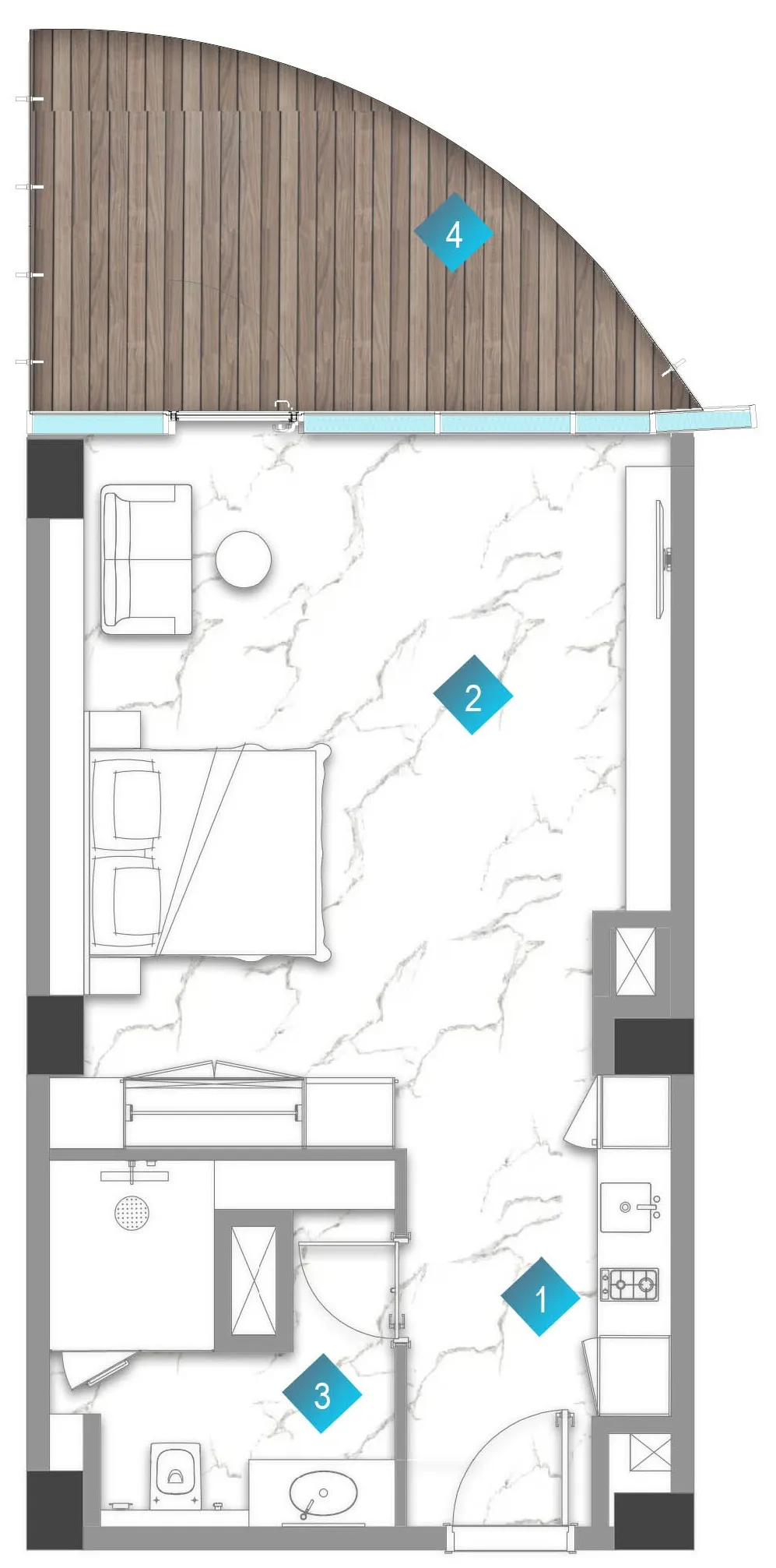 BNW Developments Aqua Arc floor plan