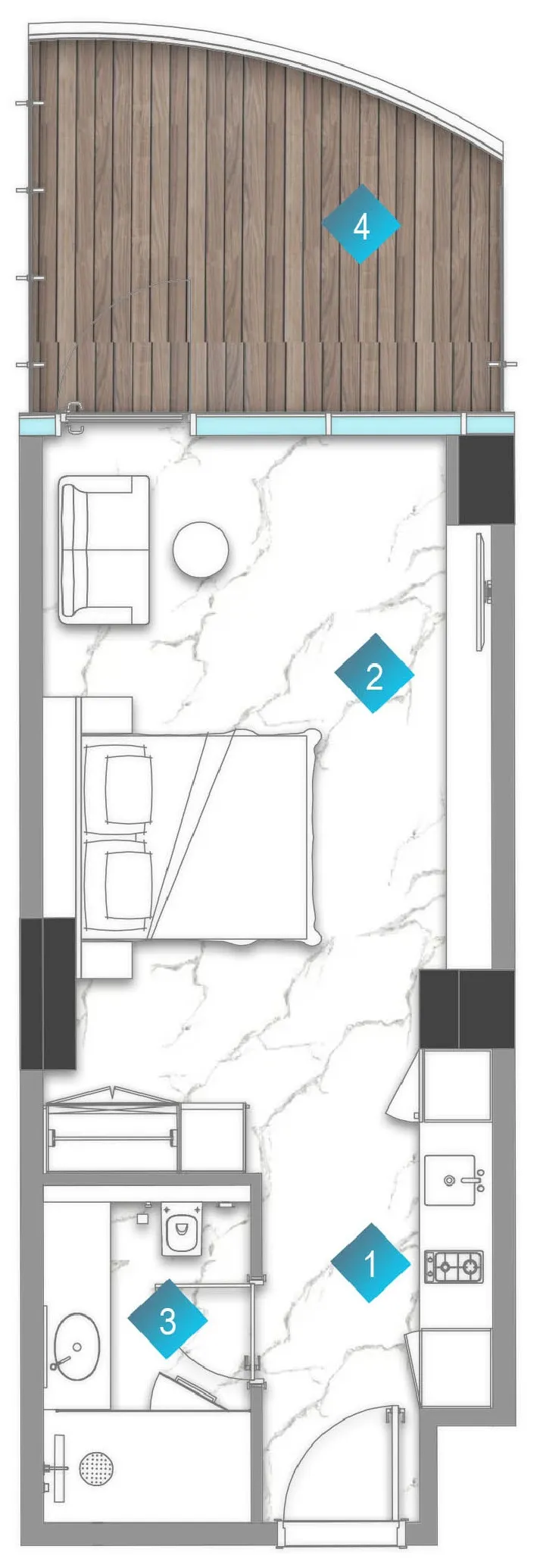 BNW Developments Aqua Arc floor plan