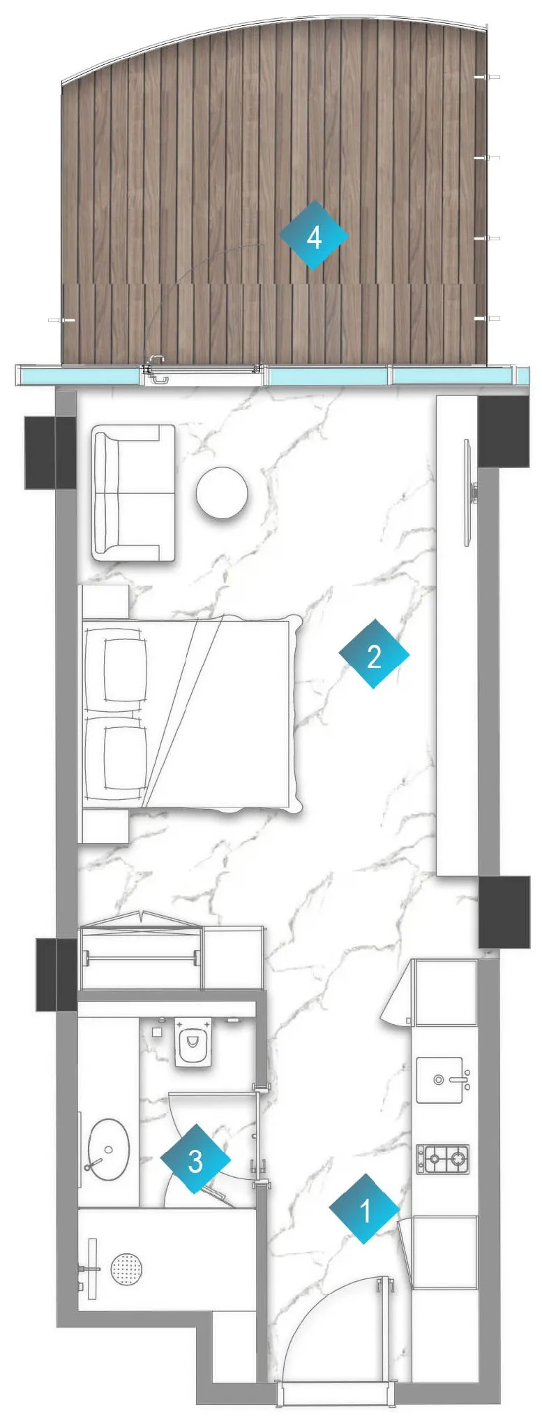 BNW Developments Aqua Arc floor plan
