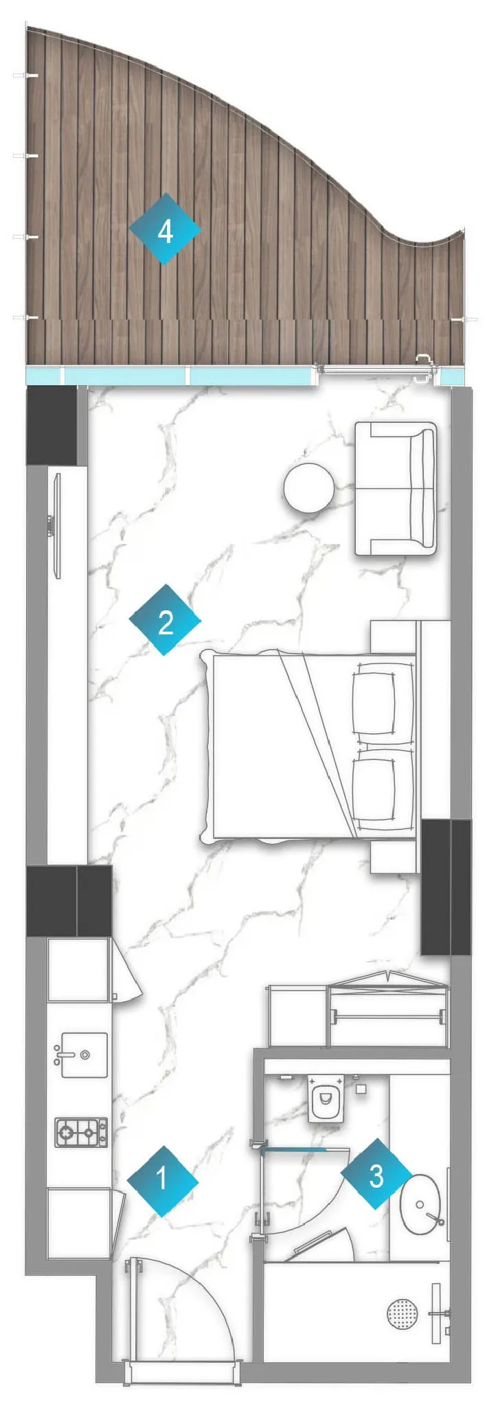 BNW Developments Aqua Arc floor plan