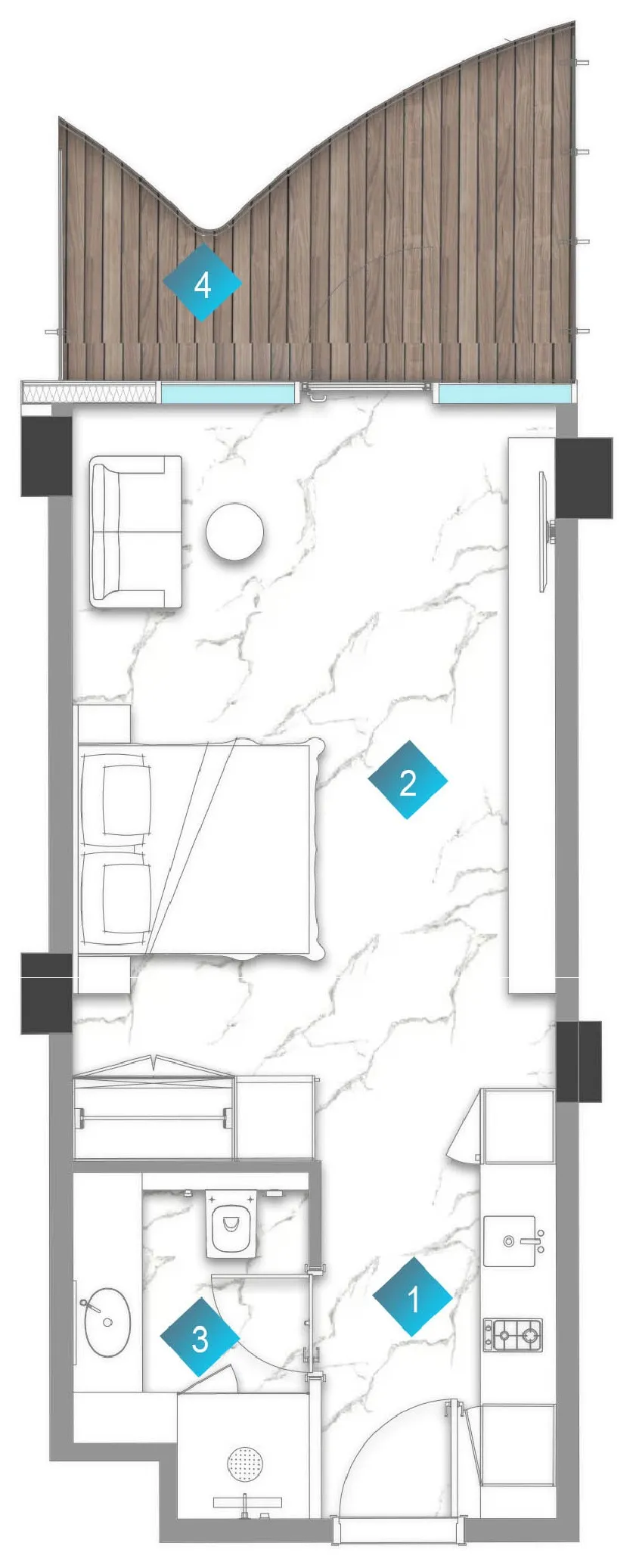 BNW Developments Aqua Arc floor plan