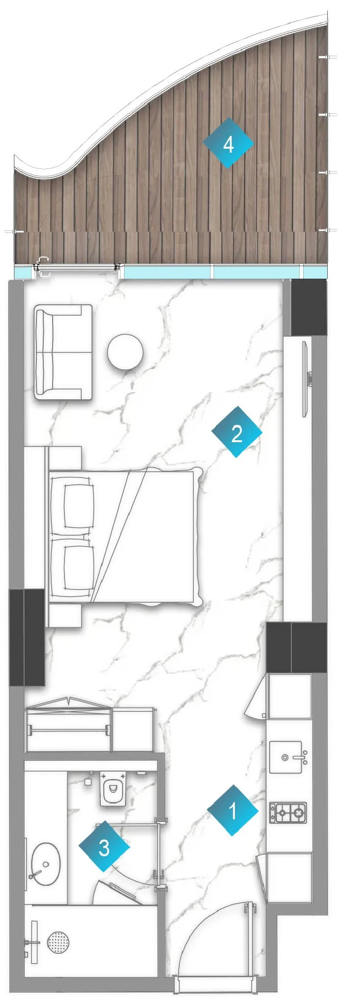 BNW Developments Aqua Arc floor plan