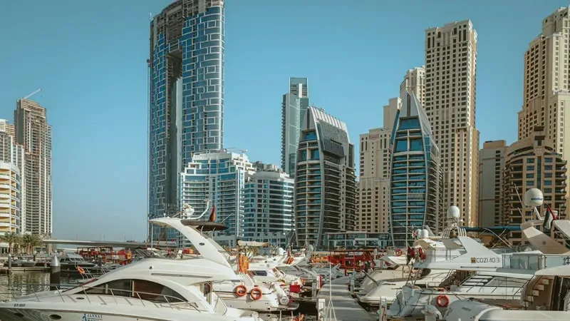 Exterior at Aras Heights in Majan Dubai