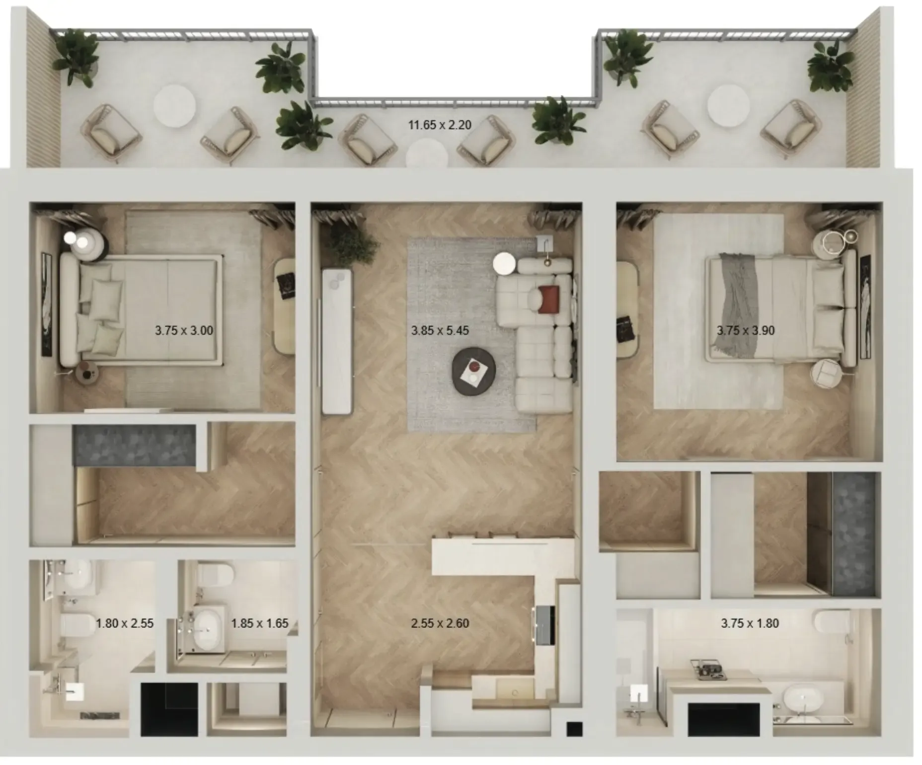 Qube Development Arisha Terraces floor plan