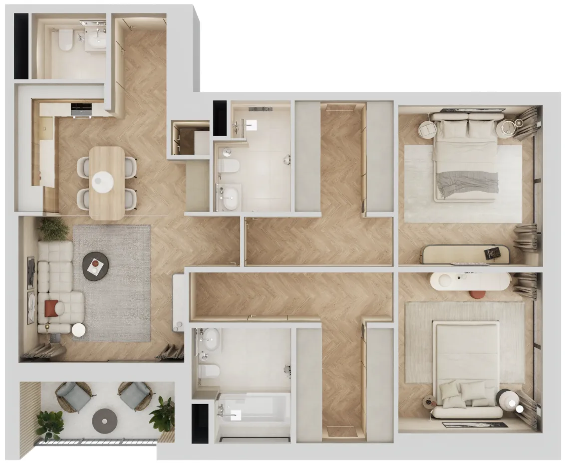 Qube Development Arisha Terraces floor plan