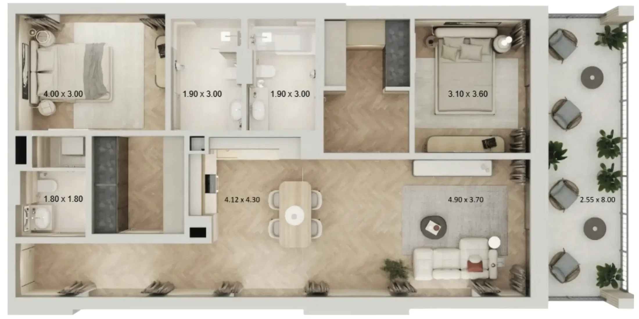 Qube Development Arisha Terraces floor plan