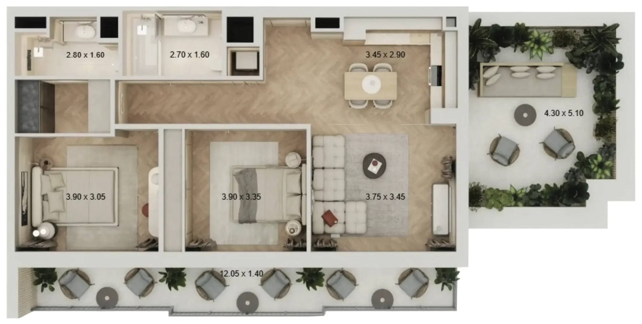 Qube Development Arisha Terraces floor plan