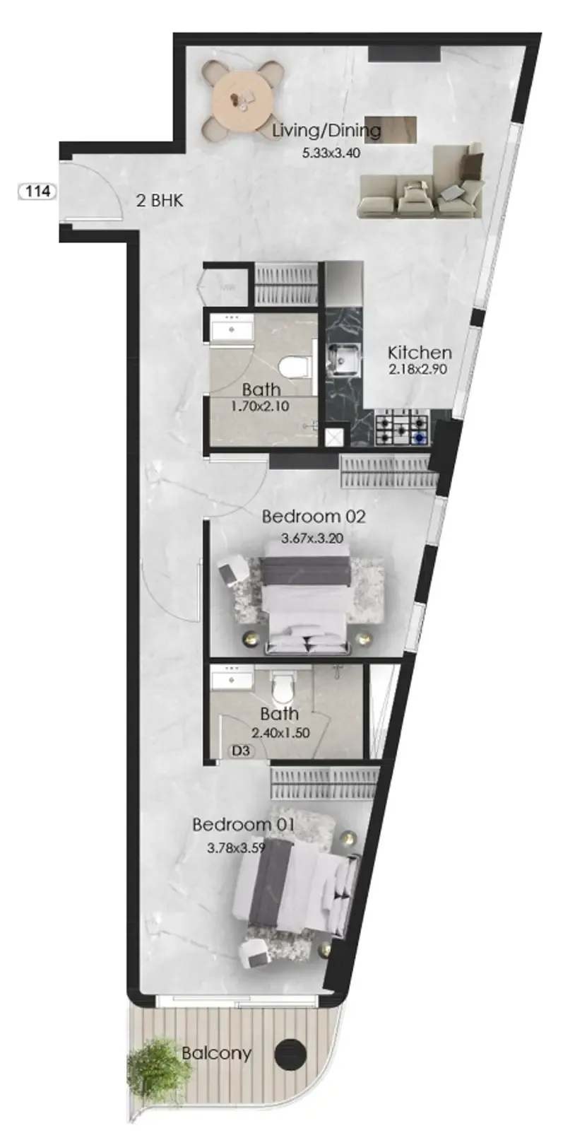 OKSA Developer Aristo floor plan