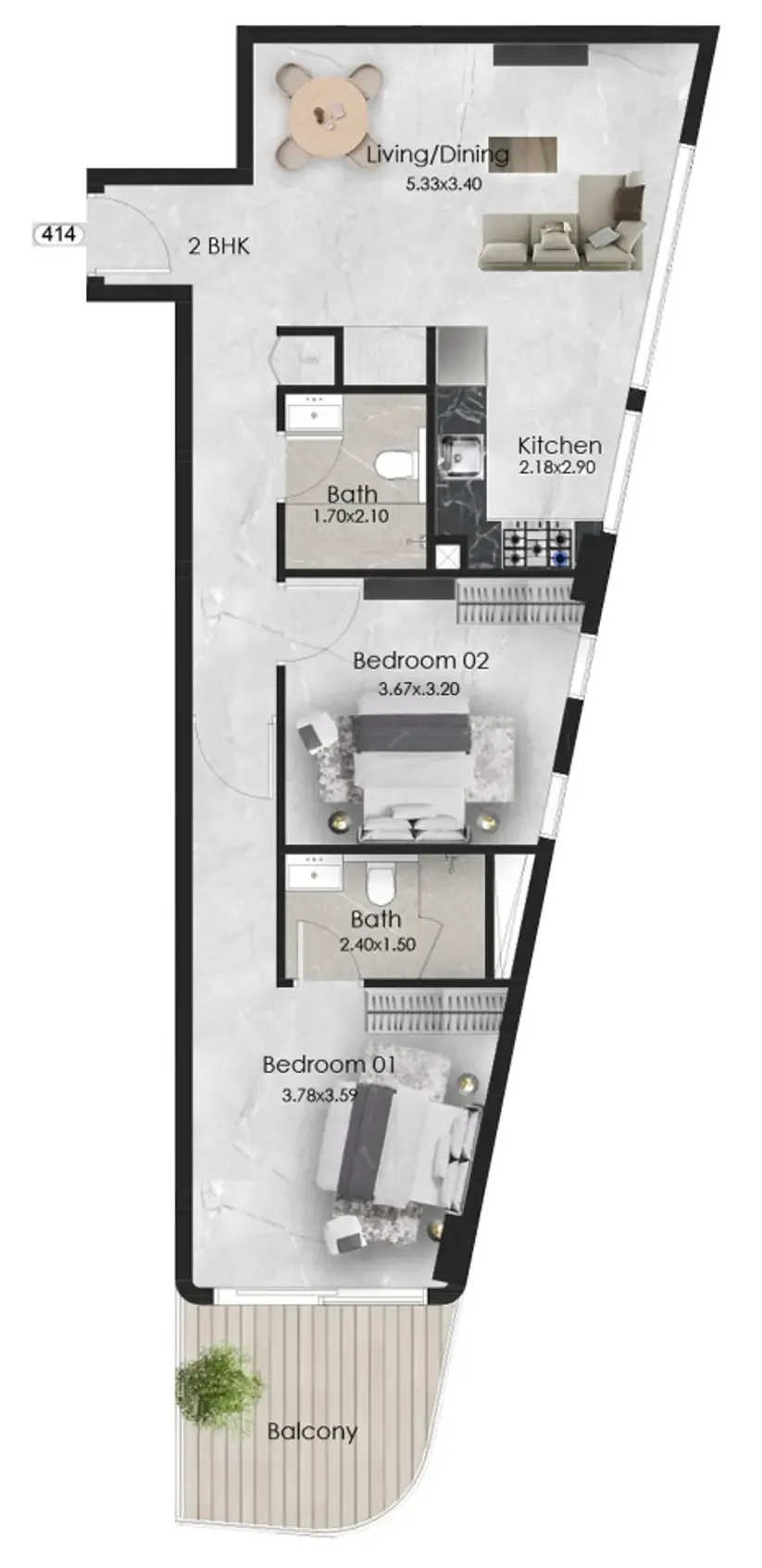 OKSA Developer Aristo floor plan