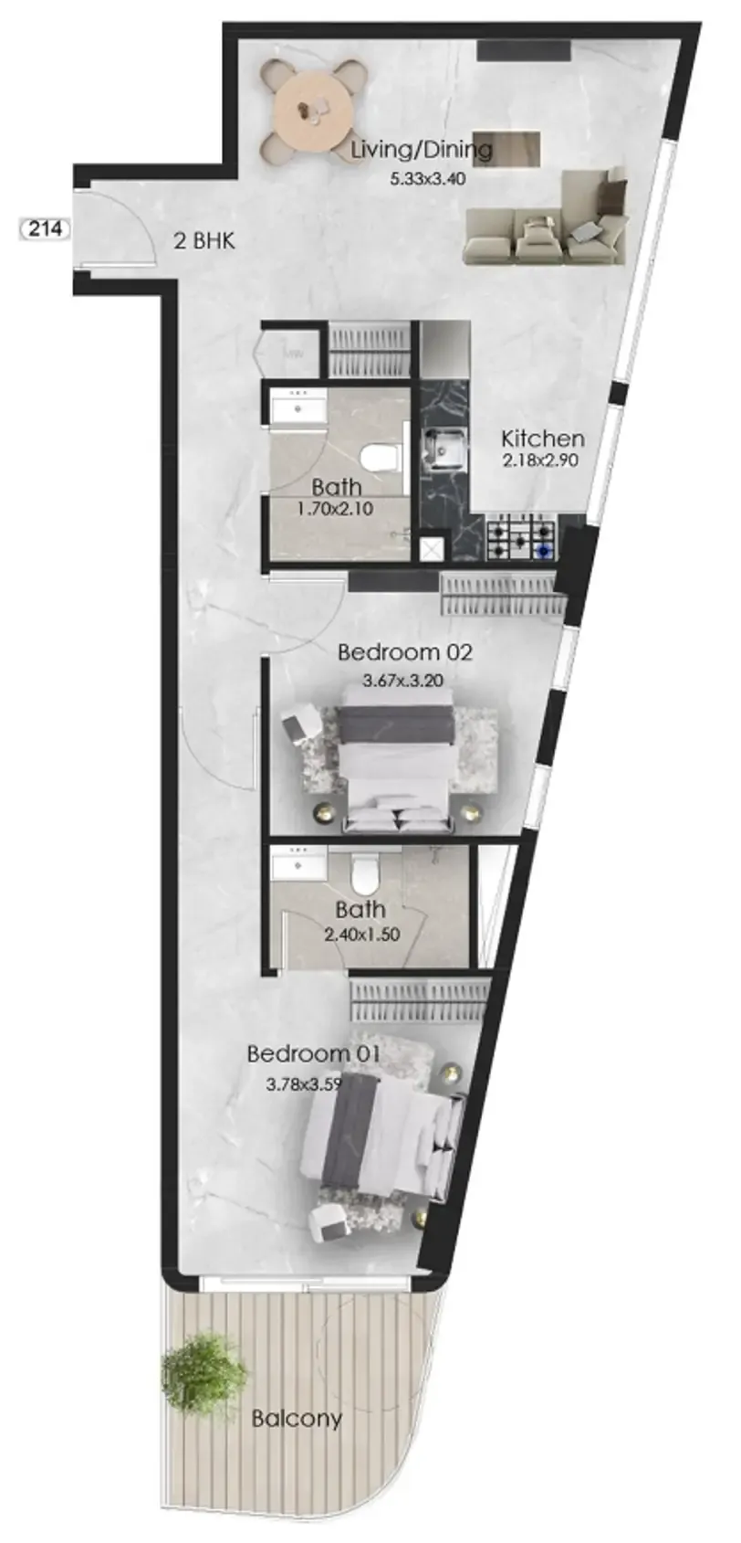 OKSA Developer Aristo floor plan