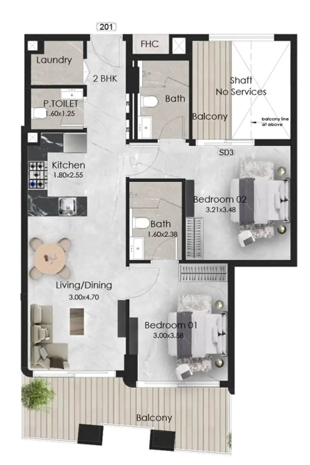 OKSA Developer Aristo floor plan
