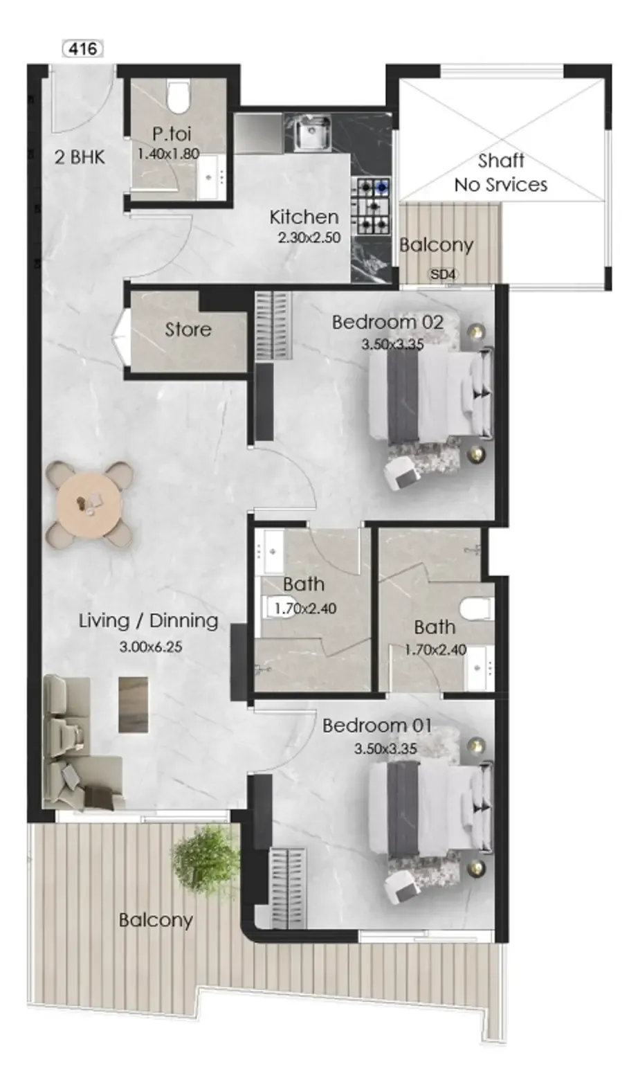 OKSA Developer Aristo floor plan
