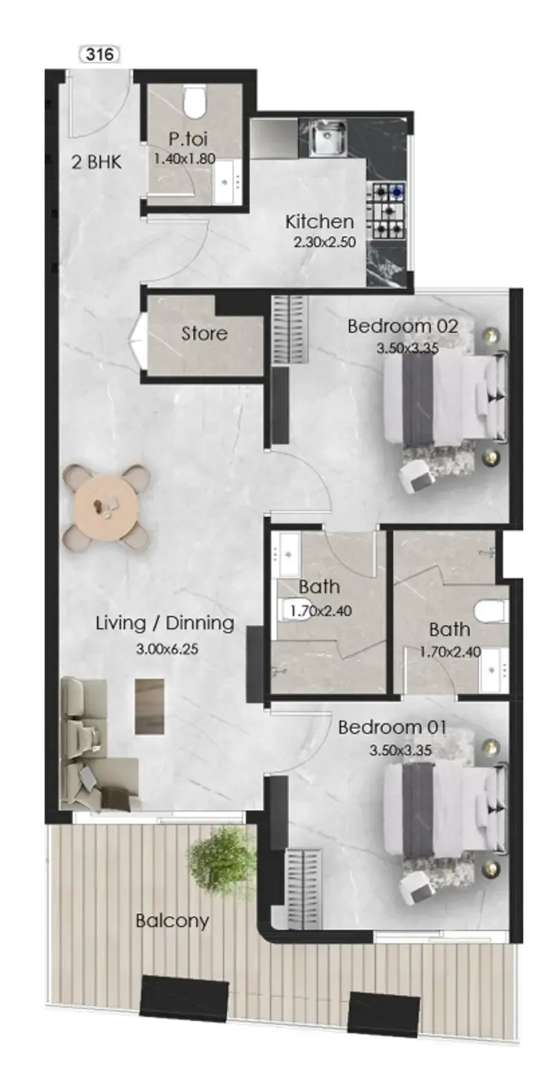 OKSA Developer Aristo floor plan