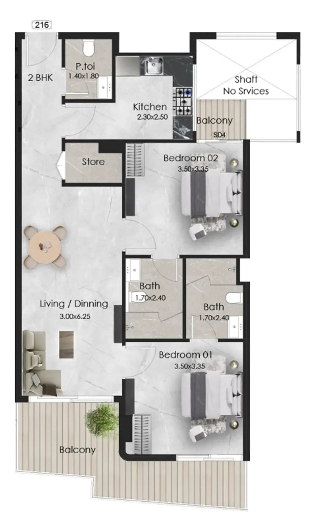 OKSA Developer Aristo floor plan