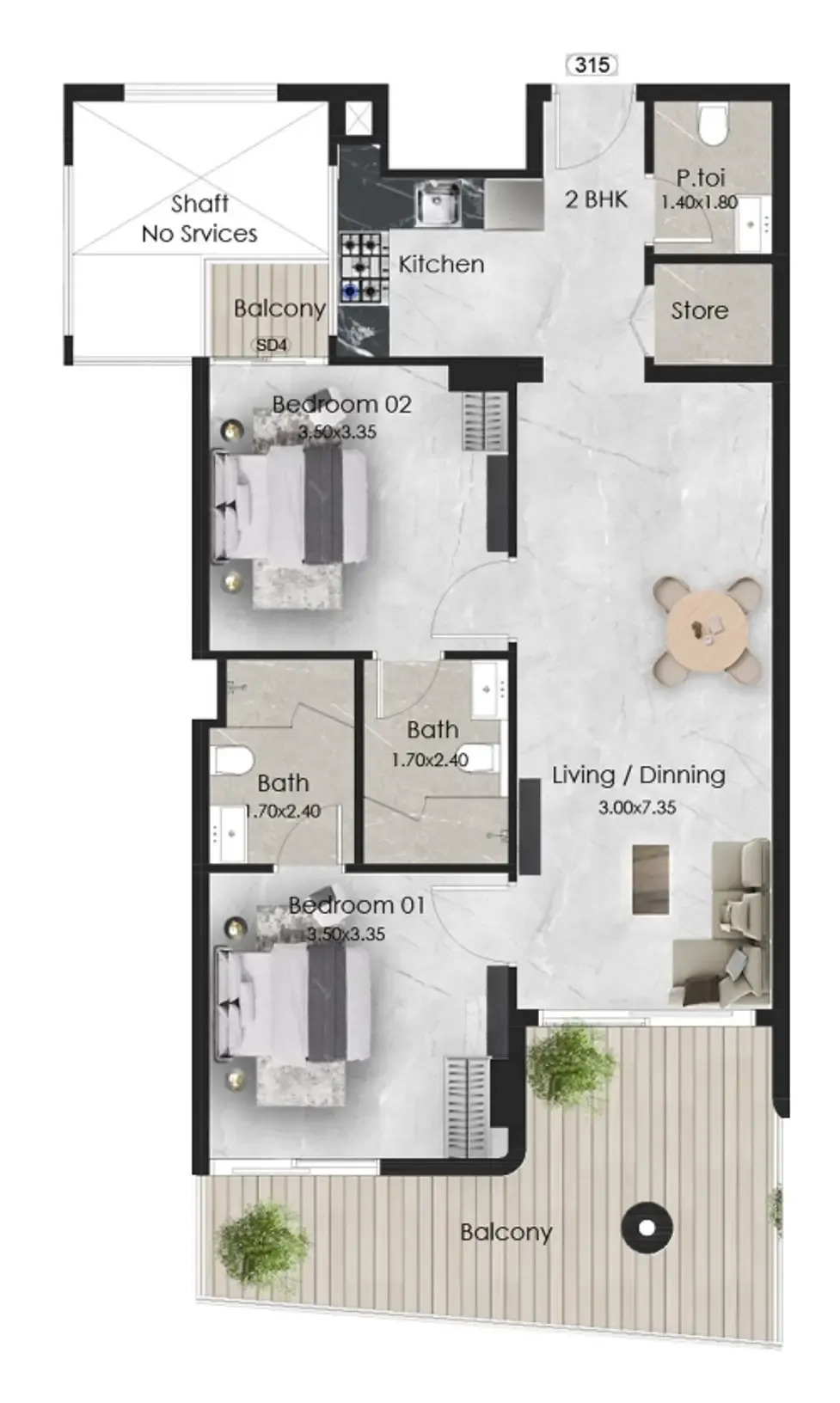 OKSA Developer Aristo floor plan
