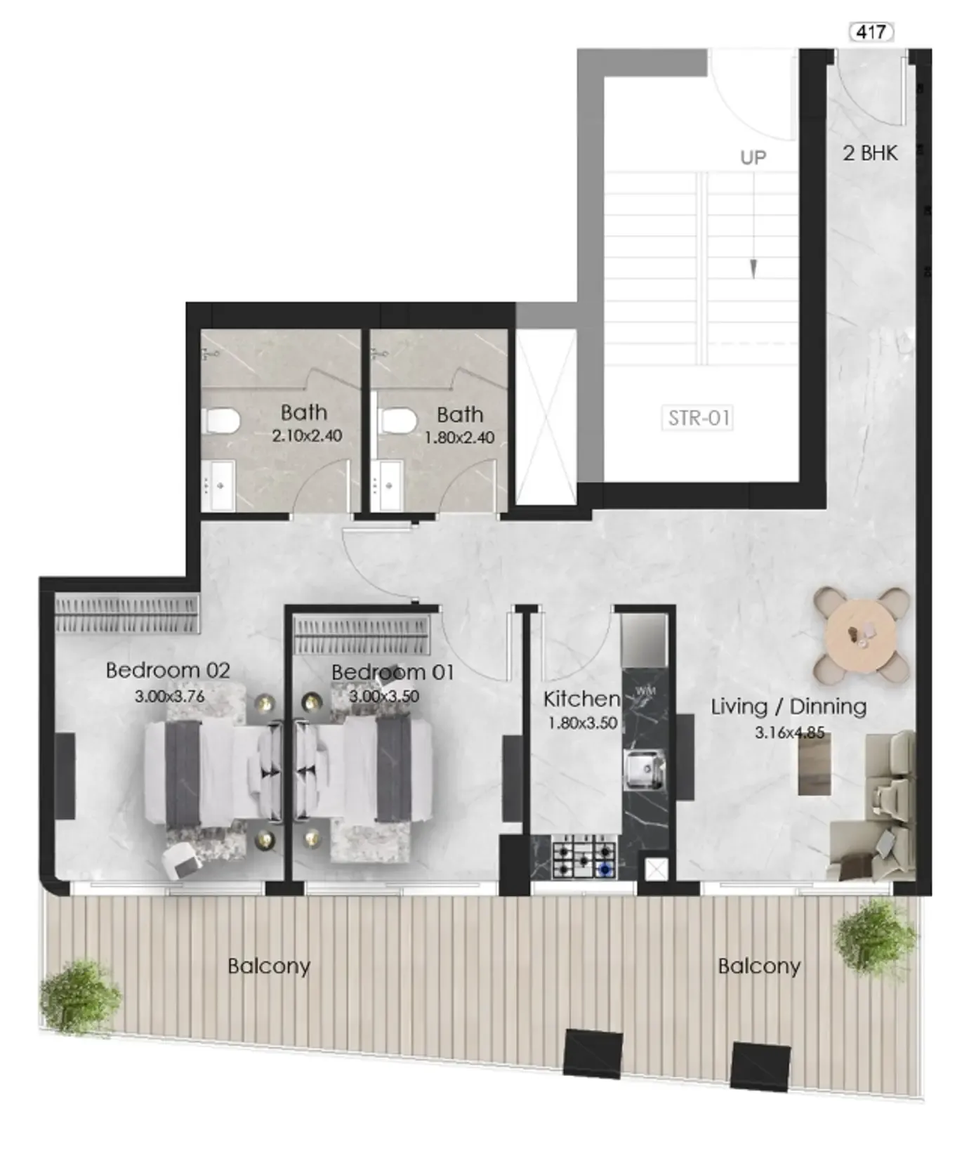 OKSA Developer Aristo floor plan