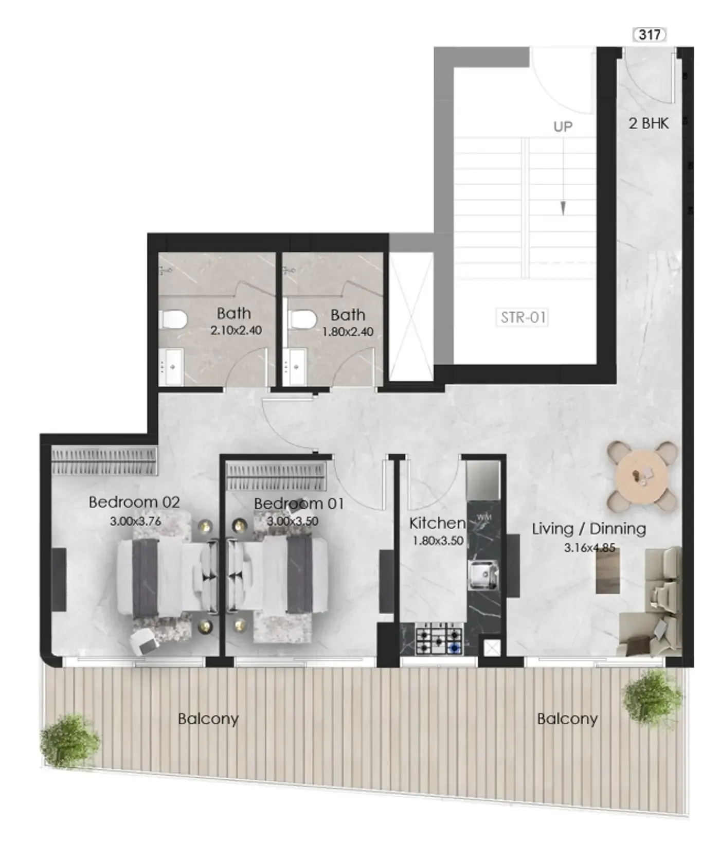 OKSA Developer Aristo floor plan
