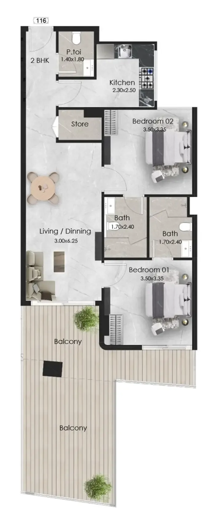 OKSA Developer Aristo floor plan