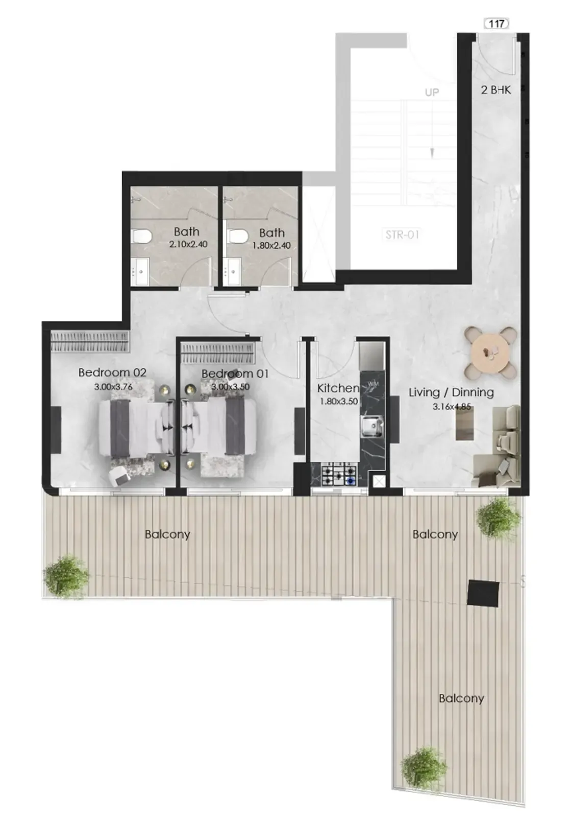 OKSA Developer Aristo floor plan