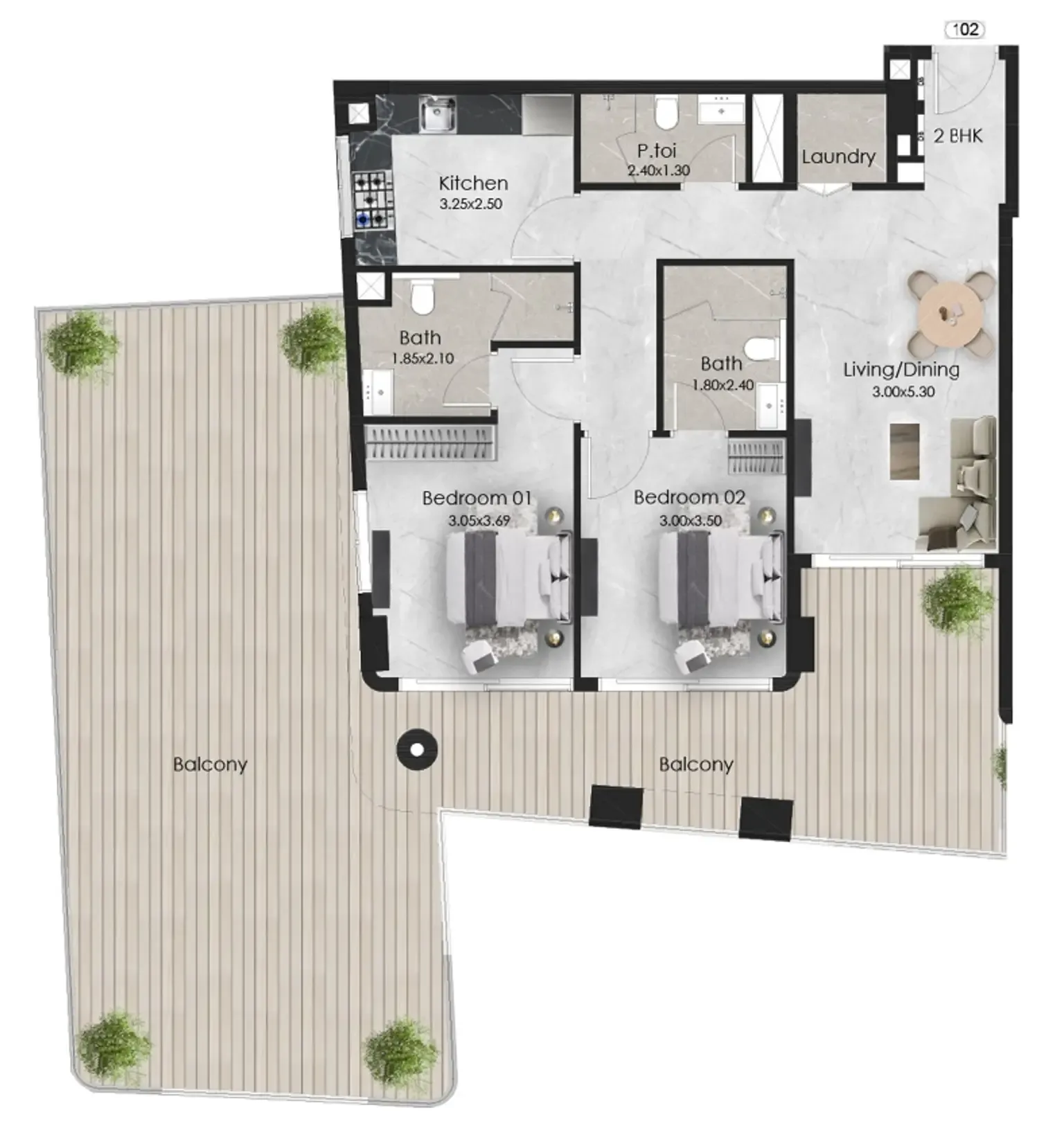 OKSA Developer Aristo floor plan