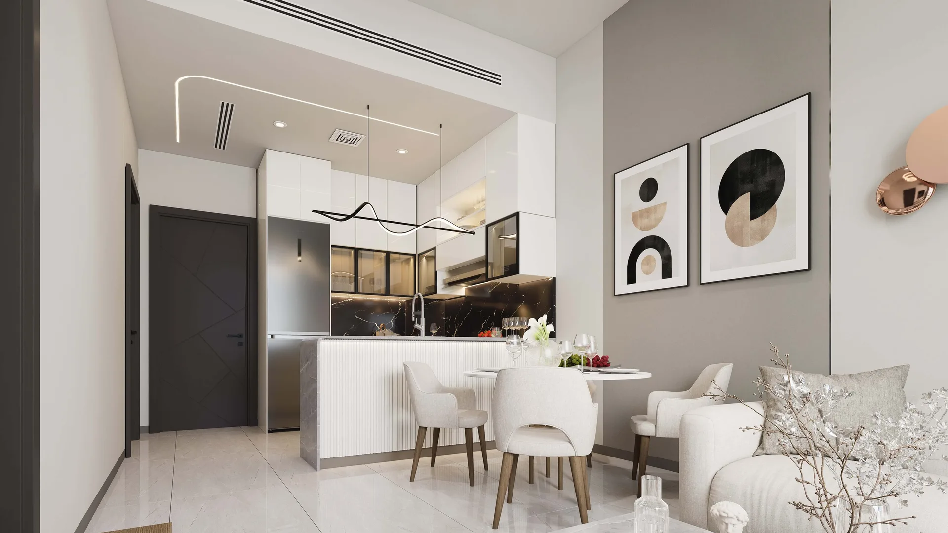 Interior at Aristo in Dubai South Dubai