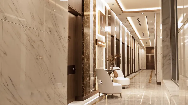 Lobby at Aristo in Dubai South Dubai