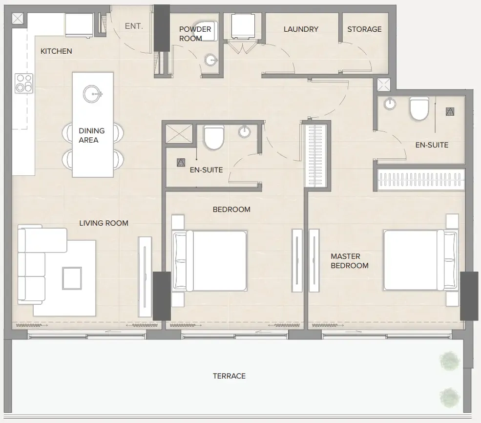 Manodev Real Estate Development LLC Arka Enclave Residences by Atmosphere Living floor plan