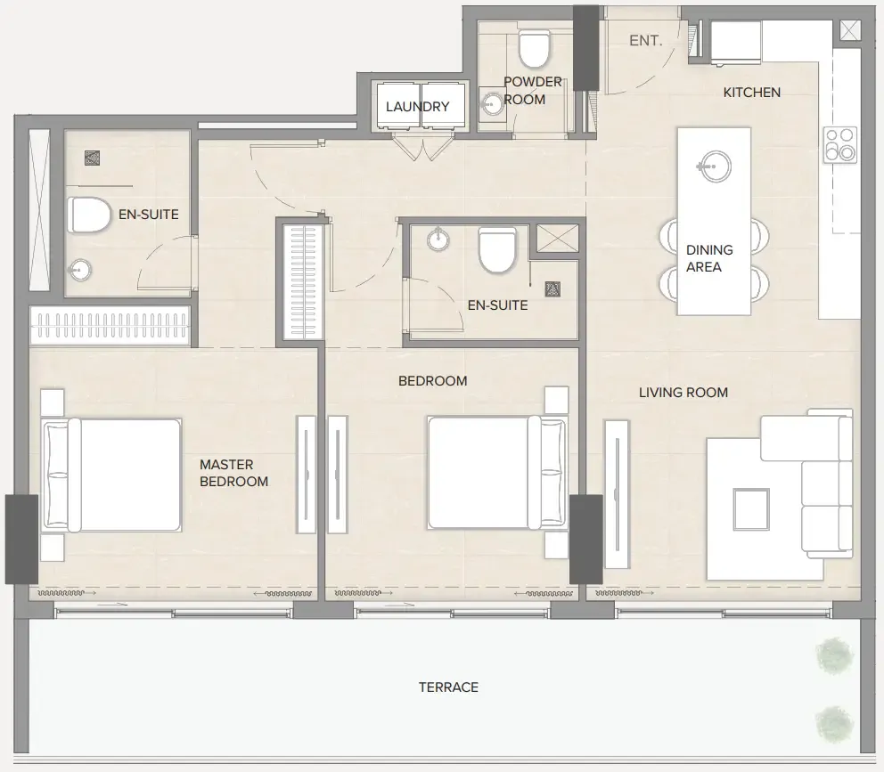 Manodev Real Estate Development LLC Arka Enclave Residences by Atmosphere Living floor plan