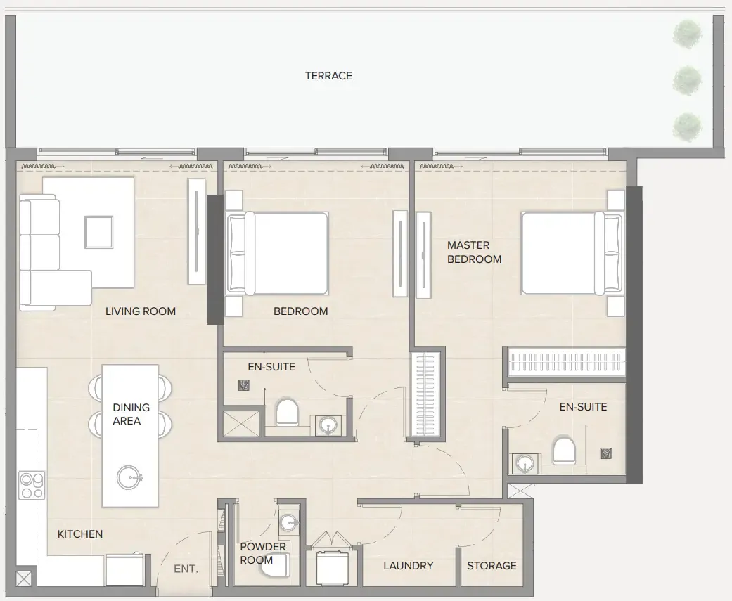 Manodev Real Estate Development LLC Arka Enclave Residences by Atmosphere Living floor plan