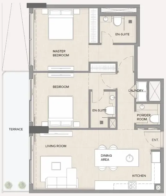 Manodev Real Estate Development LLC Arka Enclave Residences by Atmosphere Living floor plan
