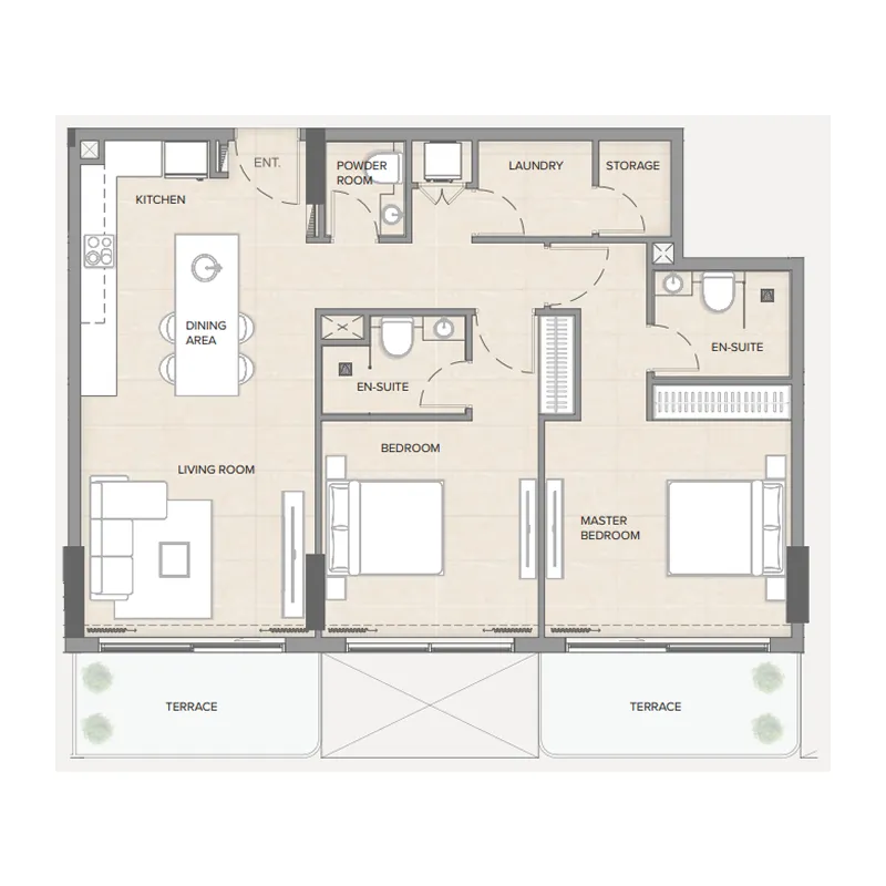 Manodev Real Estate Development LLC Arka Enclave Residences by Atmosphere Living floor plan