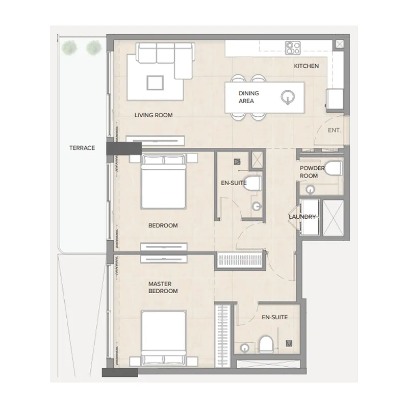 Manodev Real Estate Development LLC Arka Enclave Residences by Atmosphere Living floor plan
