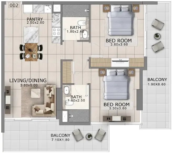 Majid Developments Arlington Park 2 floor plan