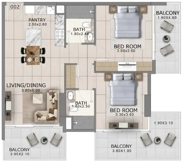 Majid Developments Arlington Park 2 floor plan
