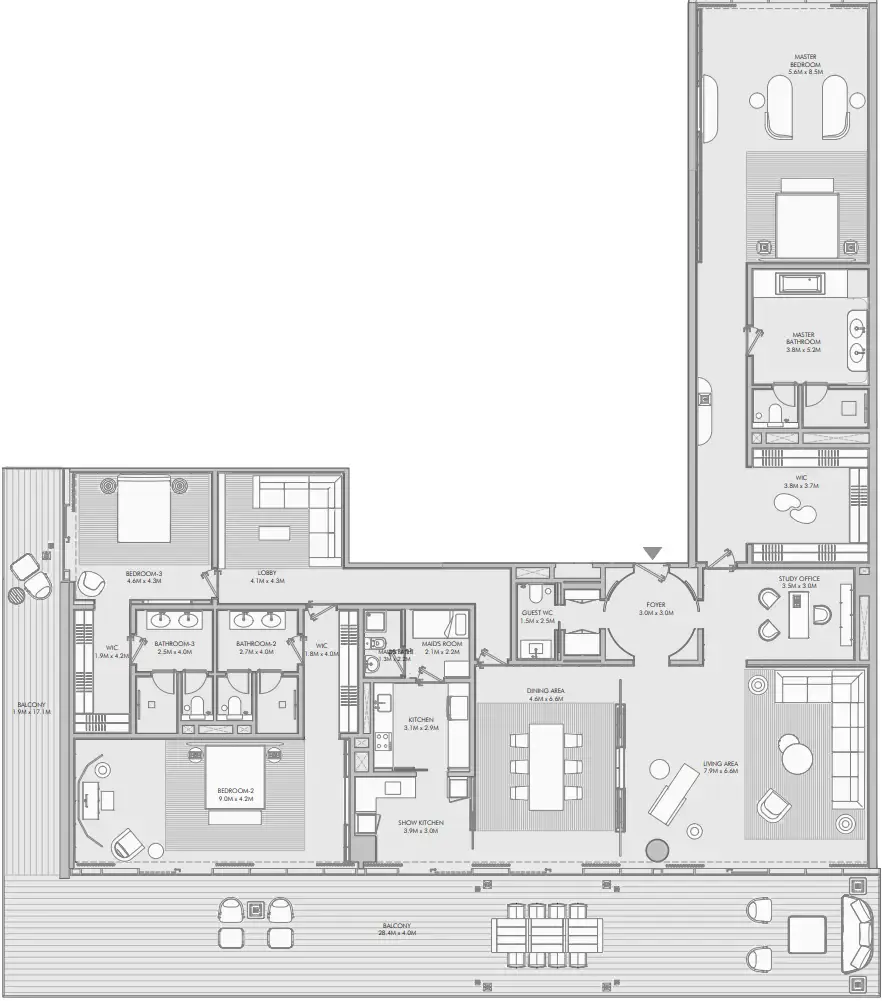 Arada Armani Beach Residence floor plan