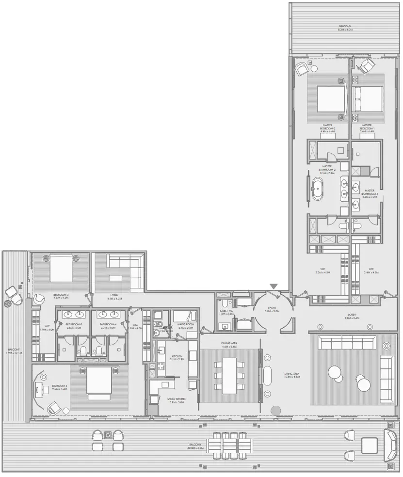 Arada Armani Beach Residence floor plan