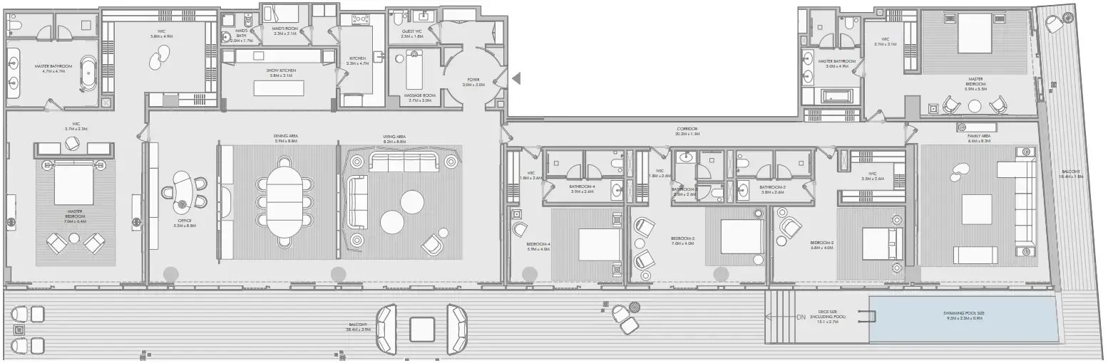 Arada Armani Beach Residence floor plan