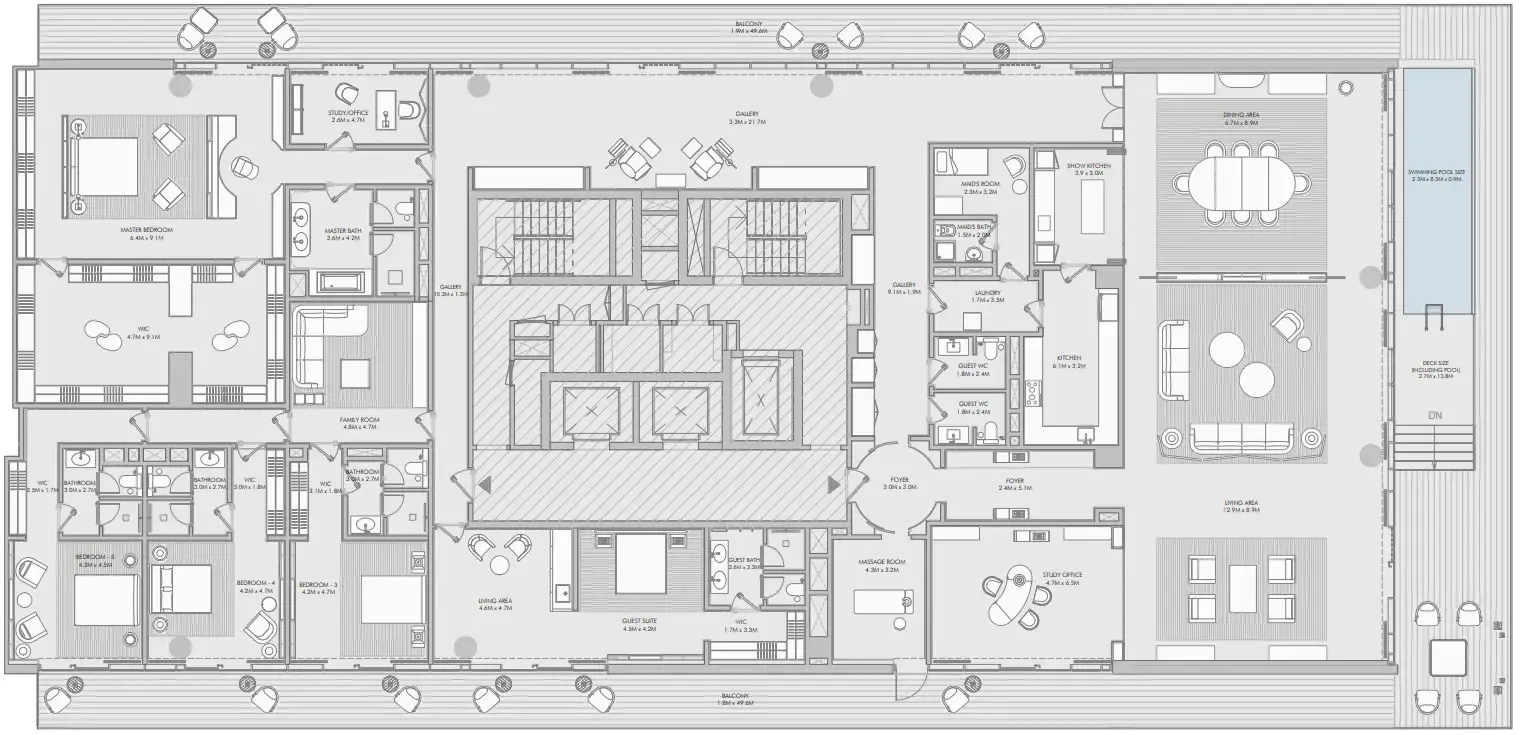Arada Armani Beach Residence floor plan