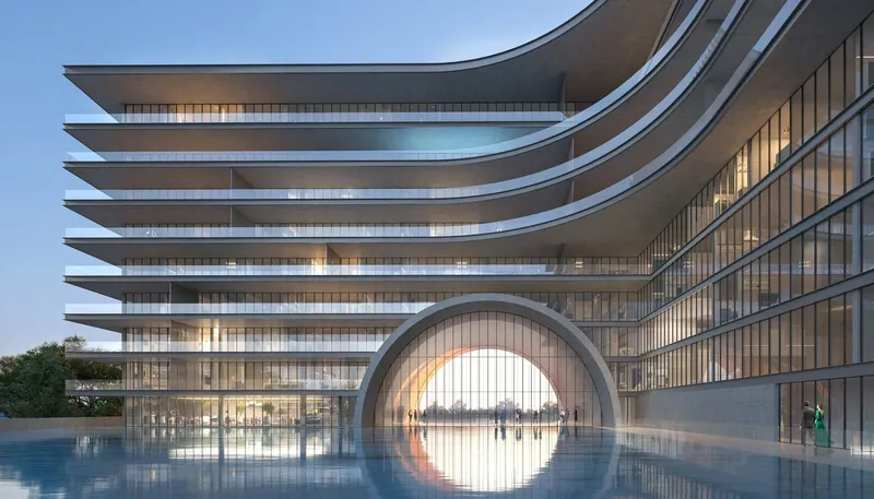 Exterior at Armani Beach Residence in Palm Jumeirah Dubai