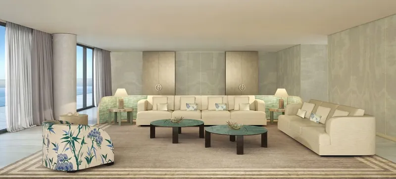 Interior at Armani Beach Residence in Palm Jumeirah Dubai