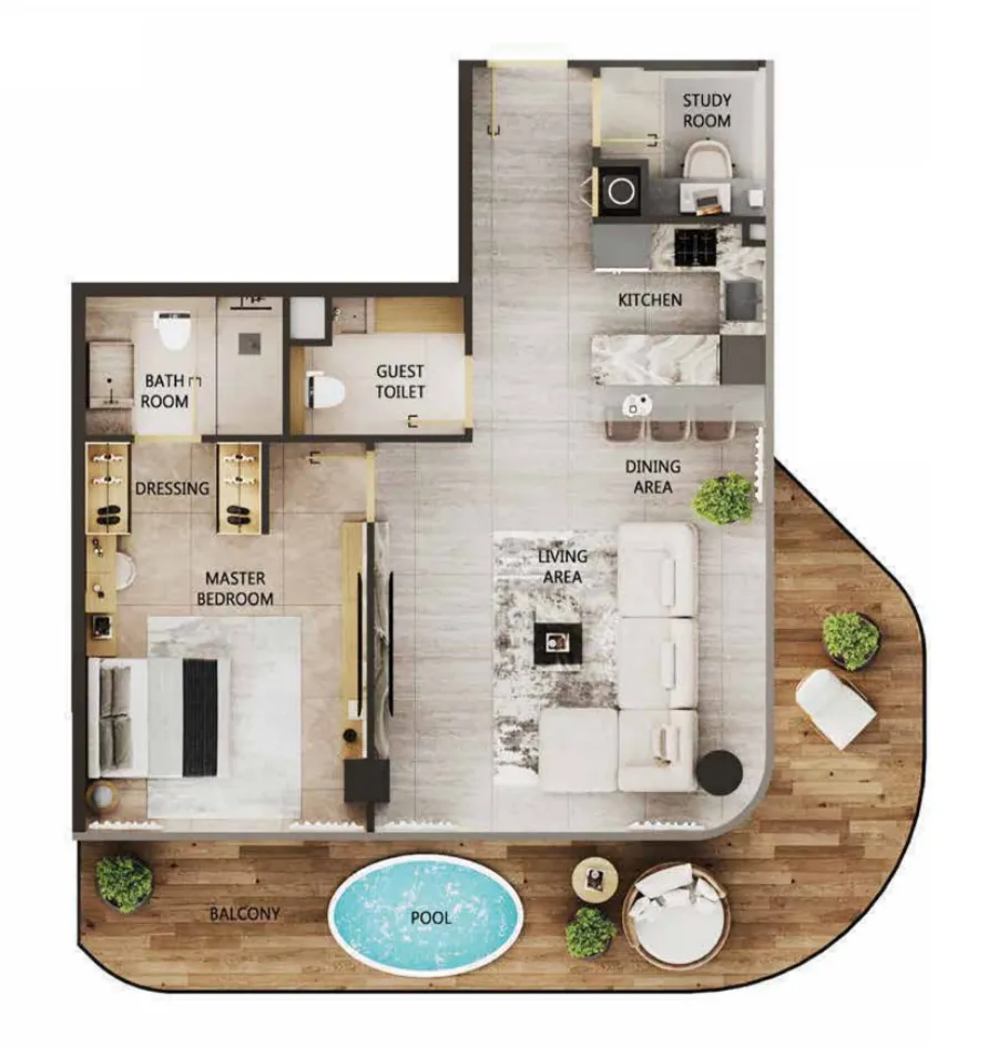 Citi Developers Arya Residences floor plan