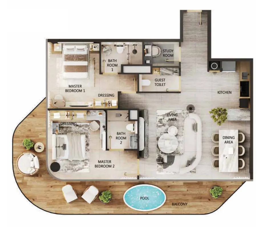 Citi Developers Arya Residences floor plan