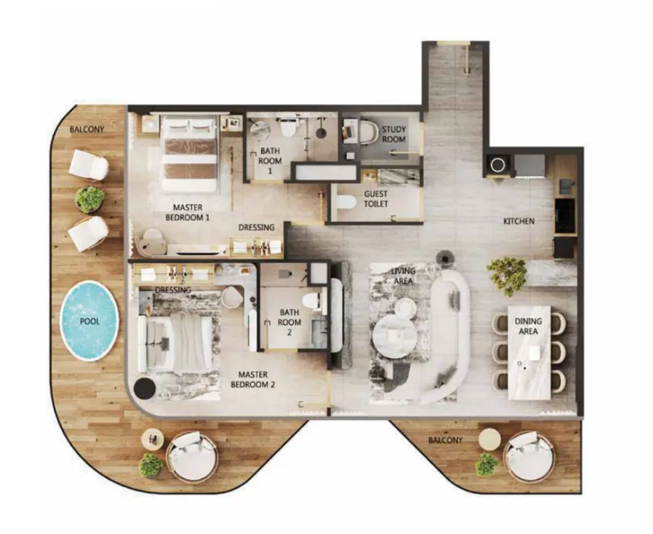 Citi Developers Arya Residences floor plan
