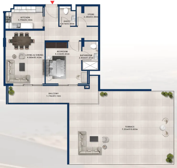 Dubai Investments Real Estate Asayel Avenue floor plan