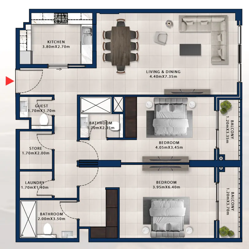 Dubai Investments Real Estate Asayel Avenue floor plan